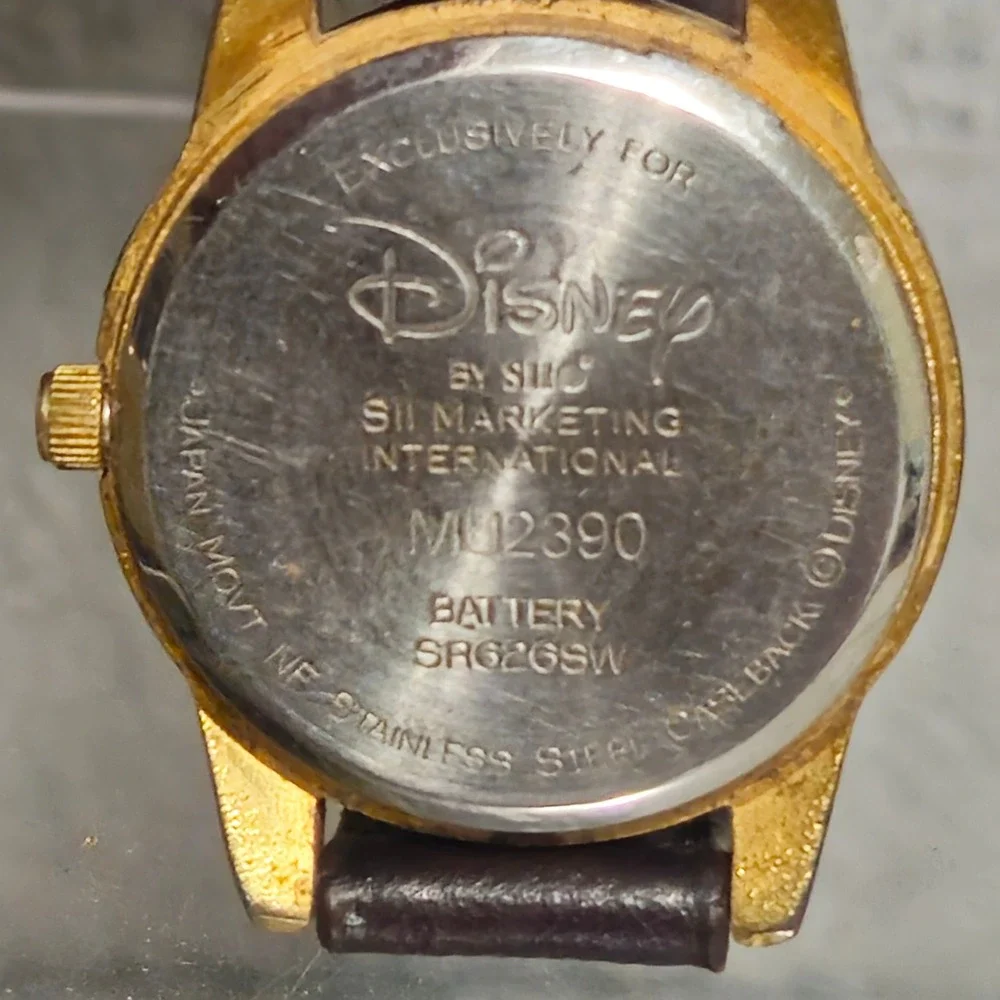 Lot of 3 Vintage Mickey Mouse And Disney‎ Watches-Walt Disney 1 For Parts 2 Work